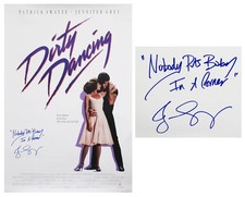 Jennifer Grey Signed Dirty Dancing F/S Poster w/Nobody Puts Baby In A Corner- SS