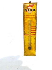 Antique Star Advertising Glacoid Thermometer Specializing in Poultry