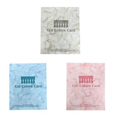 Livre de 120 couleurs d'ongles, nuancier pour vernis à ongles gel, nuancier