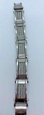 Inox Bracelet Men's Gunmetal Cable Bar Link Bracelet
