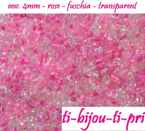 Mix 500 perles rocaille - 500,