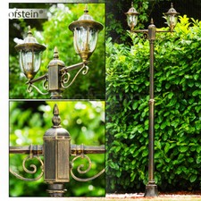 Lampadaire classique Réverbère Lampe de jardin Luminaire extérieur Verre 162957