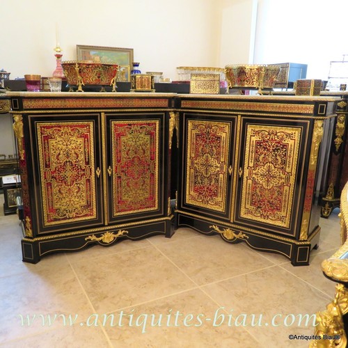 Paire meuble marqueterie - de,