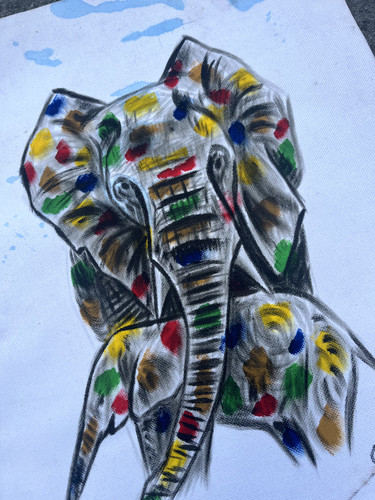 Jolie peinture africaine - ,