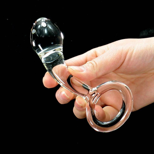 Anal butt plug dildo - dildo, glass