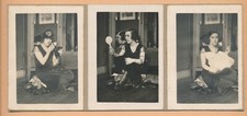 Family Photo Woman Mirror Makeup Snapshot Photography c. 1930