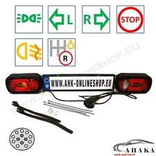 Plaque pour RAMpe de signalisation arrière pour remorque et porte-velos 13 br