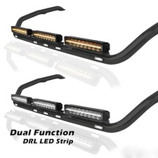 Noir Inoxydable Toit Barre + Leds + 43.2cm LED + Stroboscope Pour MAN TG3 GX Cab