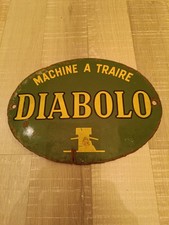 Plaque Émaillée Ancienne Diabolo