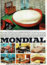 Advertising 1122 1969 Furniture Mondial Round Bed Manhattan