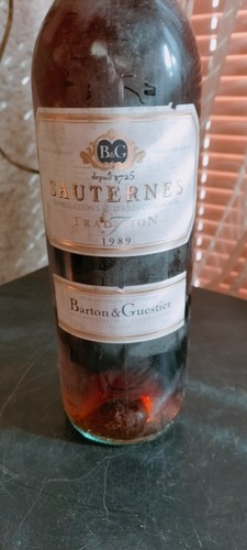 Une bouteille sauternes - bouteille, de