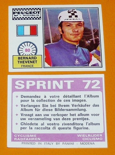Panini sprint cyclisme - sprint, 72