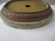Ancien socle en marbre et bronze laiton