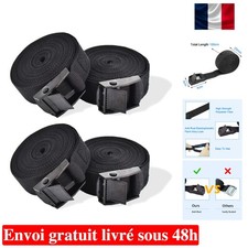 Sangles d'Arrimage RIO Direct 1m avec Boucle Robuste - Pour Moto et Remorque