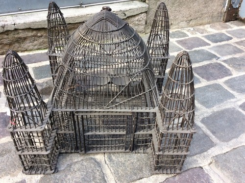 Ancienne cage oiseaux - oiseaux, voliere