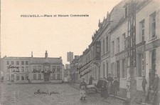 Belgium - PERUWELZ (Hainaut) Place et Maison Communale - Café - Unknown edition