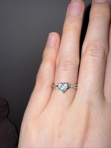 Bague blanc 375 et - en,