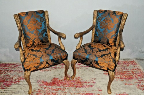 Paire fauteuils louis xv - paire, de