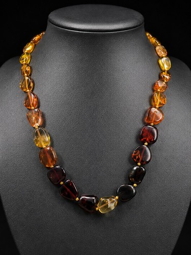 Collier vintage ambre - collier,