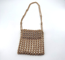 Paco Rabanne for Walborg Vintage Gold Chainmail Evening Bag Purse | Clean!
