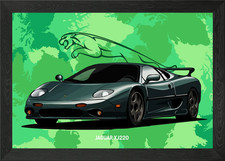 Jaguar XJ220 Framed Wall Art
