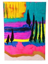 Tableau Abstrait Multicolore