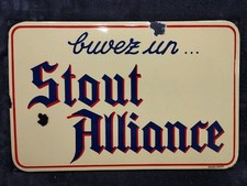 Plaque Émaillée BIÈRE STOUT