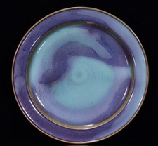 10.4" ancien chinois Song dynastie Jun four en porcelaine ronde assiette plateau