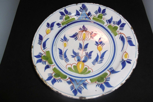 Assiette delf xviiiéme - assiette,