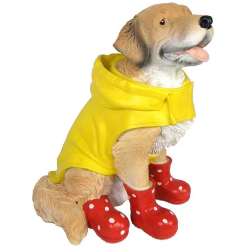 Statue chien labrador assis - , en