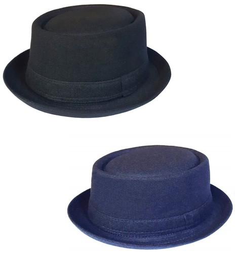 Chapeau pork pie - pie, noir