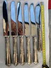 ARGENTERIE 6 COUTEAUX DE TABLE