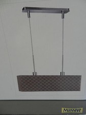 Suspension Igor tissu gris 2