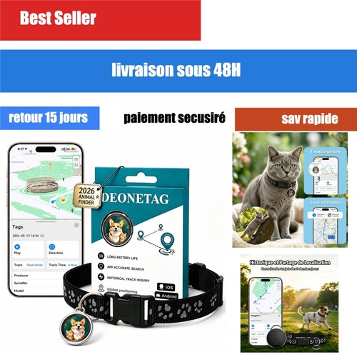 Traceur gps chat chien sans - chien,