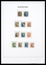 BELGIUM 1849-1945 MH Used in 2 Luxus DAVO Albums Stamp Collection