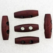 Bouton Buchette en Bois Marron