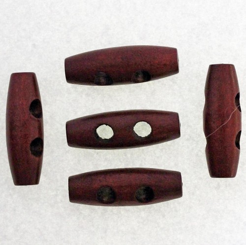 Bouton buchette bois marron - buchette, en