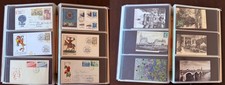 ALBUM Davo pour enveloppe 1er jour, Fdc , lettres, Cp, timbres + 23 feuillets