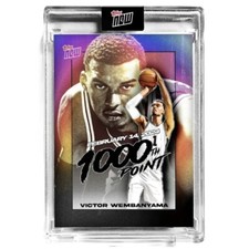 2024 Topps Now Basketball NBA Victor Wembanyama #VW-1 1000th Point