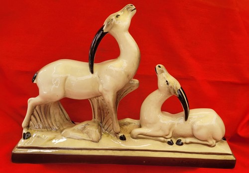 Antilopes sculpture céramique - sculpture,