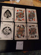 carte à jouer jeu grimaud portrait anglais 52 carte + 1 joker + boite état corec