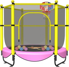60" Trampoline for Kids, 5 FT Indoor & Outdoor Small Toddler Trampoline