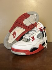 Size 10 Nike Air Jordan 4 Retro Fire Red 2020 Sneakers in Mens DC7770-160 B14