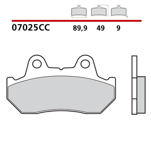 07025 brembo plaquettes - 07025,