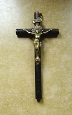 Crucifix ancien christ bronze