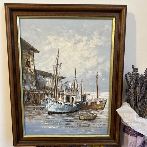 Tableau peinture huile - peinture, à