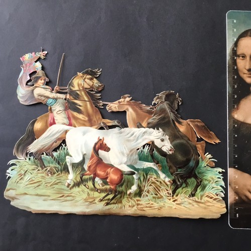 Immense chromo chevaux - chromo,
