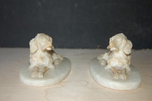 Sculpture paire chiens en - sculpture,