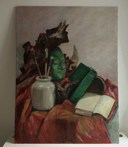 Peinture huile étude - à, l'huile