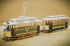 HO 1:87 Halling Tramway Antique Model 10 Cöpenick Of. Plat. With Figures